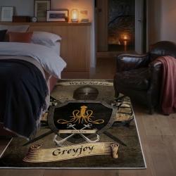 game of thrones house greyjoy area rug non slip movie carpet home decor gift for fans bedroom gotw186