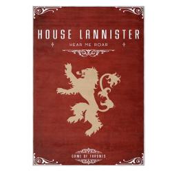 game of thrones house lannister area rug non slip movie carpet home decor gift for fans gotw158