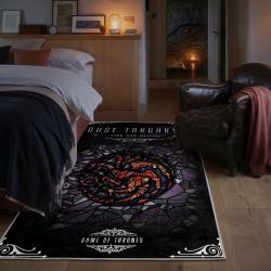 game of thrones house targaryen area rug non slip movie carpet home decor gift for fans bedroom gotw102