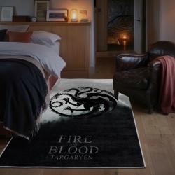 game of thrones house targaryen area rug non slip movie carpet home decor gift for fans bedroom gotw105