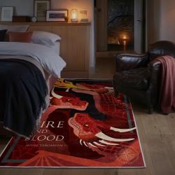 game of thrones house targaryen area rug non slip movie carpet home decor gift for fans bedroom gotw150