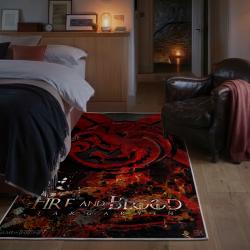 game of thrones house targaryen area rug non slip movie carpet home decor gift for fans bedroom gotw166