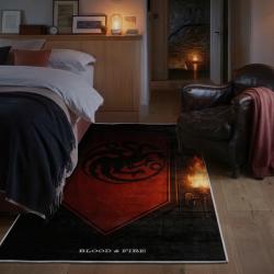 game of thrones house targaryen area rug non slip movie carpet home decor gift for fans bedroom gotw184