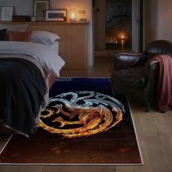 game of thrones house targaryen area rug non slip movie carpet home decor gift for fans bedroom gotw197