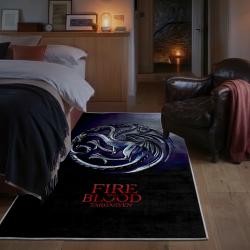 game of thrones house targaryen area rug non slip movie carpet home decor gift for fans bedroom gotw224