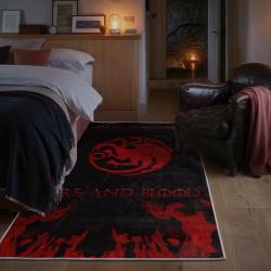 game of thrones house targaryen area rug non slip movie carpet home decor gift for fans bedroom gotw70