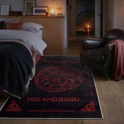 game of thrones house targaryen area rug non slip movie carpet home decor gift for fans bedroom gotw71