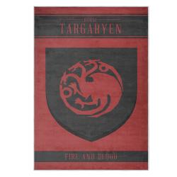 game of thrones house targaryen area rug non slip movie carpet home decor gift for fans gotw122