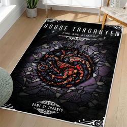 Game Of Thrones House Targaryen Area Rug Non-slip Movie Home Decor Gift For Fans GOTW102