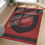 game of thrones house targaryen area rug non slip movie carpet home decor gift for fans living room gotw122