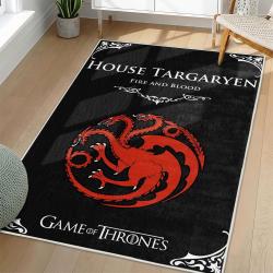 Game Of Thrones House Targaryen Area Rug Non-slip Movie Home Decor Gift For Fans GOTW131