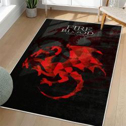 Game Of Thrones House Targaryen Area Rug Non-slip Movie Home Decor Gift For Fans GOTW195