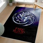 game of thrones house targaryen area rug non slip movie carpet home decor gift for fans living room gotw224