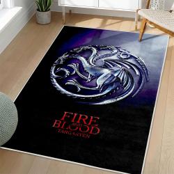 Game Of Thrones House Targaryen Area Rug Non-slip Movie Home Decor Gift For Fans GOTW224