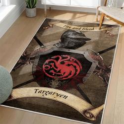 Game Of Thrones House Targaryen Area Rug Non-slip Movie Home Decor Gift For Fans GOTW226