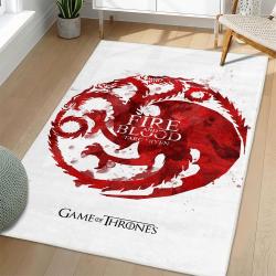 Game Of Thrones House Targaryen Area Rug Non-slip Movie Home Decor Gift For Fans GOTW76