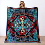 grateful dead quilt blanket metalhead rock bedding set gift idea for fans gfd17