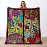 grateful dead quilt blanket metalhead rock bedding set gift idea for fans gfd18