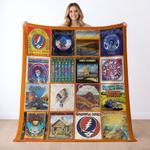 grateful dead quilt blanket metalhead rock bedding set gift idea for fans gfd20