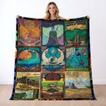 grateful dead quilt blanket metalhead rock bedding set gift idea for fans gfd22