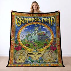 Grateful Dead Quilt Blanket Metalhead Rock Bedding Set Gift Idea For Fans GFD25