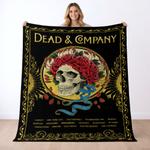 grateful dead quilt blanket metalhead rock bedding set gift idea for fans gfd26
