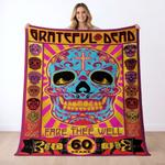 grateful dead quilt blanket metalhead rock bedding set gift idea for fans gfd27