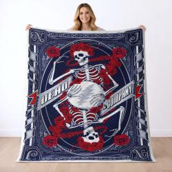Grateful Dead Quilt Blanket Metalhead Rock Bedding Set Gift Idea For Fans GFD29