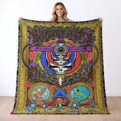 Grateful Dead Quilt Blanket Metalhead Rock Bedding Set Gift Idea For Fans GFD33
