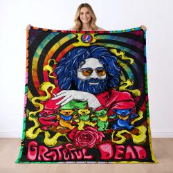 Grateful Dead Quilt Blanket Metalhead Rock Bedding Set Gift Idea For Fans GFD35