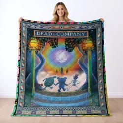 Grateful Dead Quilt Blanket Metalhead Rock Bedding Set Gift Idea For Fans GFD37