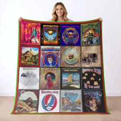 Grateful Dead Quilt Blanket Metalhead Rock Bedding Set Gift Idea For Fans GFD40