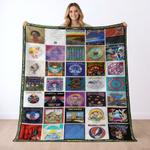 grateful dead quilt blanket metalhead rock bedding set gift idea for fans gfd41