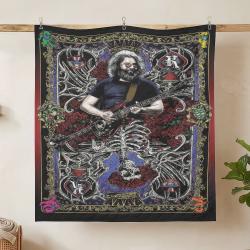 grateful dead quilt blanket metalhead rock bedding set gift idea for fans hanging gfd19