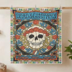 grateful dead quilt blanket metalhead rock bedding set gift idea for fans hanging gfd28
