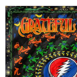 grateful dead quilt blanket metalhead rock bedding set gift idea for fans zoom gfd15