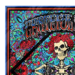 grateful dead quilt blanket metalhead rock bedding set gift idea for fans zoom gfd17