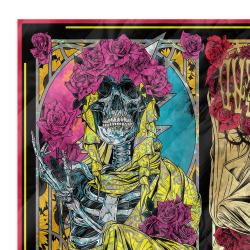 grateful dead quilt blanket metalhead rock bedding set gift idea for fans zoom gfd18