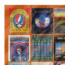 grateful dead quilt blanket metalhead rock bedding set gift idea for fans zoom gfd20