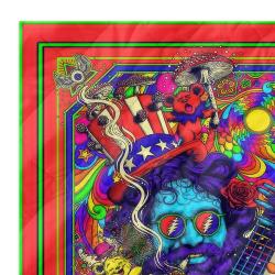 grateful dead quilt blanket metalhead rock bedding set gift idea for fans zoom gfd24