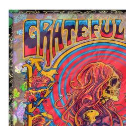 grateful dead quilt blanket metalhead rock bedding set gift idea for fans zoom gfd38