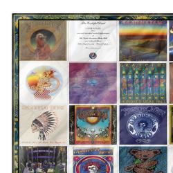 grateful dead quilt blanket metalhead rock bedding set gift idea for fans zoom gfd41