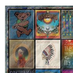 grateful dead quilt blanket metalhead rock bedding set gift idea for fans zoom gfd42