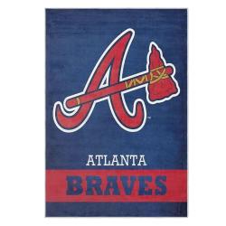 mlb atlanta braves area rug non slip baseball carpet home decor gift idea for fans ab101