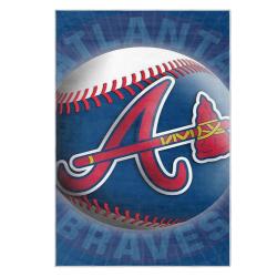 mlb atlanta braves area rug non slip baseball carpet home decor gift idea for fans ab105