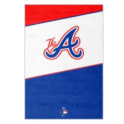 mlb atlanta braves area rug non slip baseball carpet home decor gift idea for fans ab108