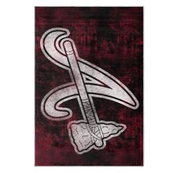 mlb atlanta braves area rug non slip baseball carpet home decor gift idea for fans ab109
