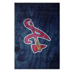 mlb atlanta braves area rug non slip baseball carpet home decor gift idea for fans ab115