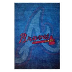 mlb atlanta braves area rug non slip baseball carpet home decor gift idea for fans ab116