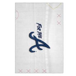 mlb atlanta braves area rug non slip baseball carpet home decor gift idea for fans ab123